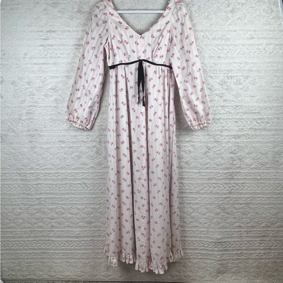 Vintage LIBERTY HOUSE Of HAWAII Maxi Floral Dress Sz 12 cosplay - Picture 1 of 16